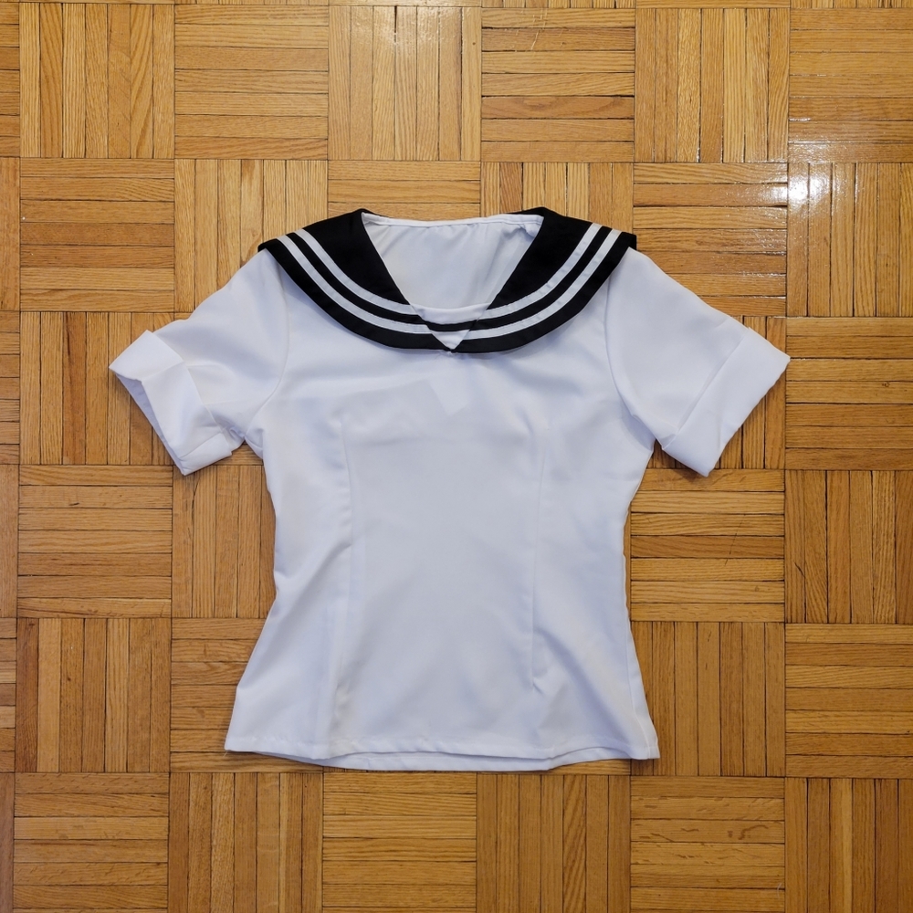 Sailor Collar Japanese School Girl Kawaii Nautical Uniform Costume